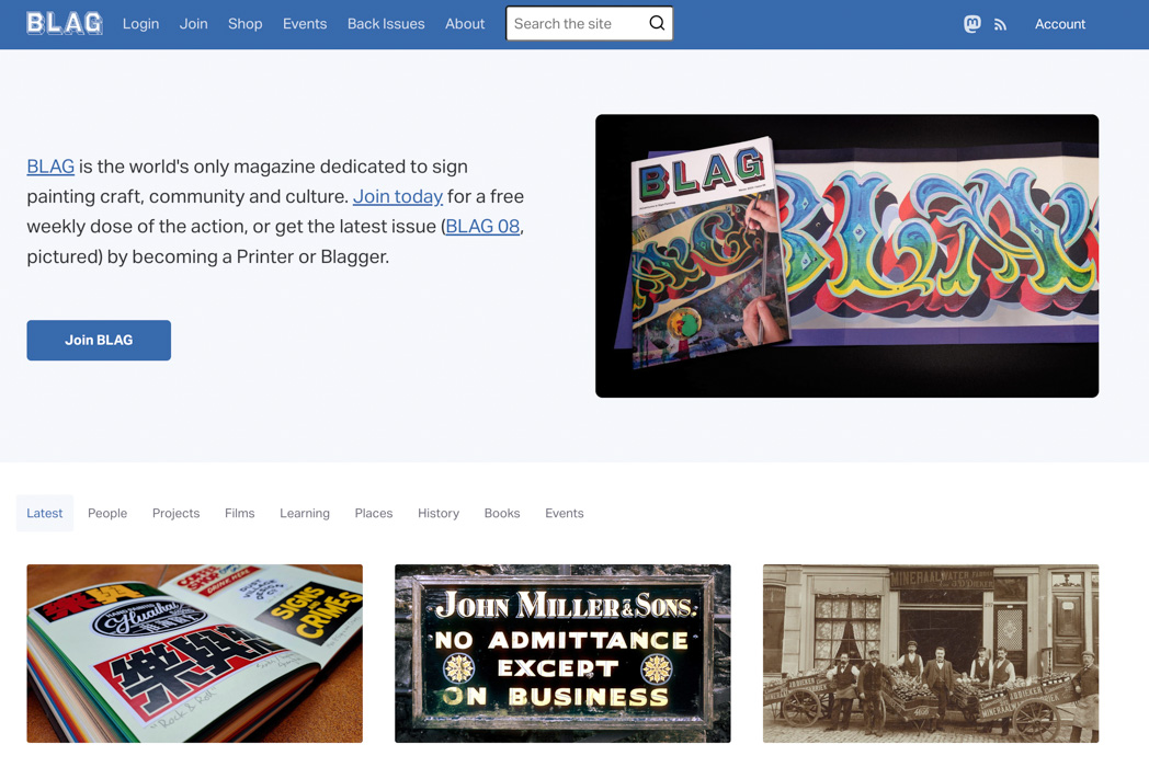 BLAG (Better Letters Magazine)