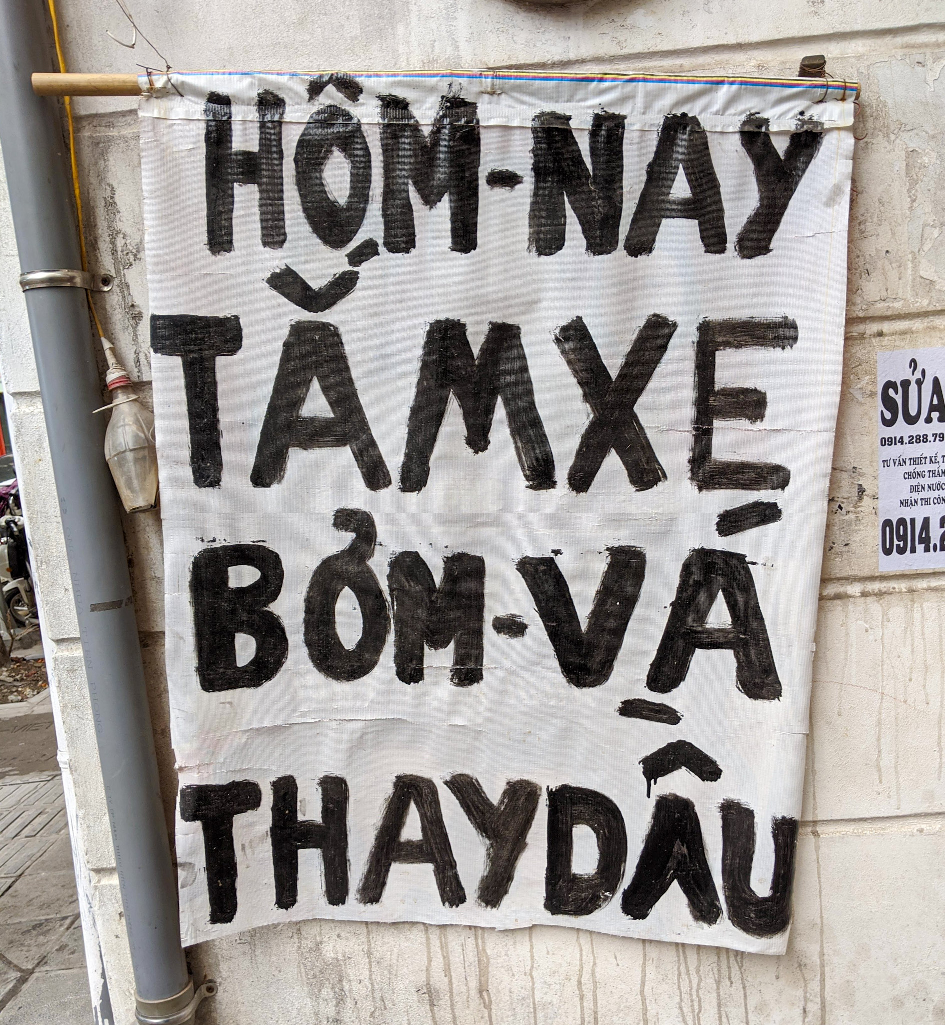 Hôm Nay Tắm Xe Bơm Vá Thay Dầu