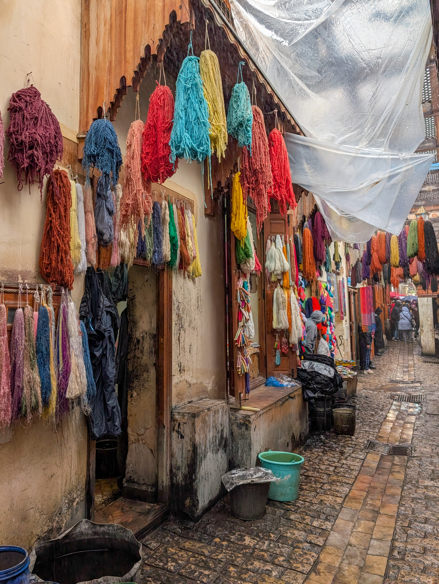 Colorful dyes in Morocco