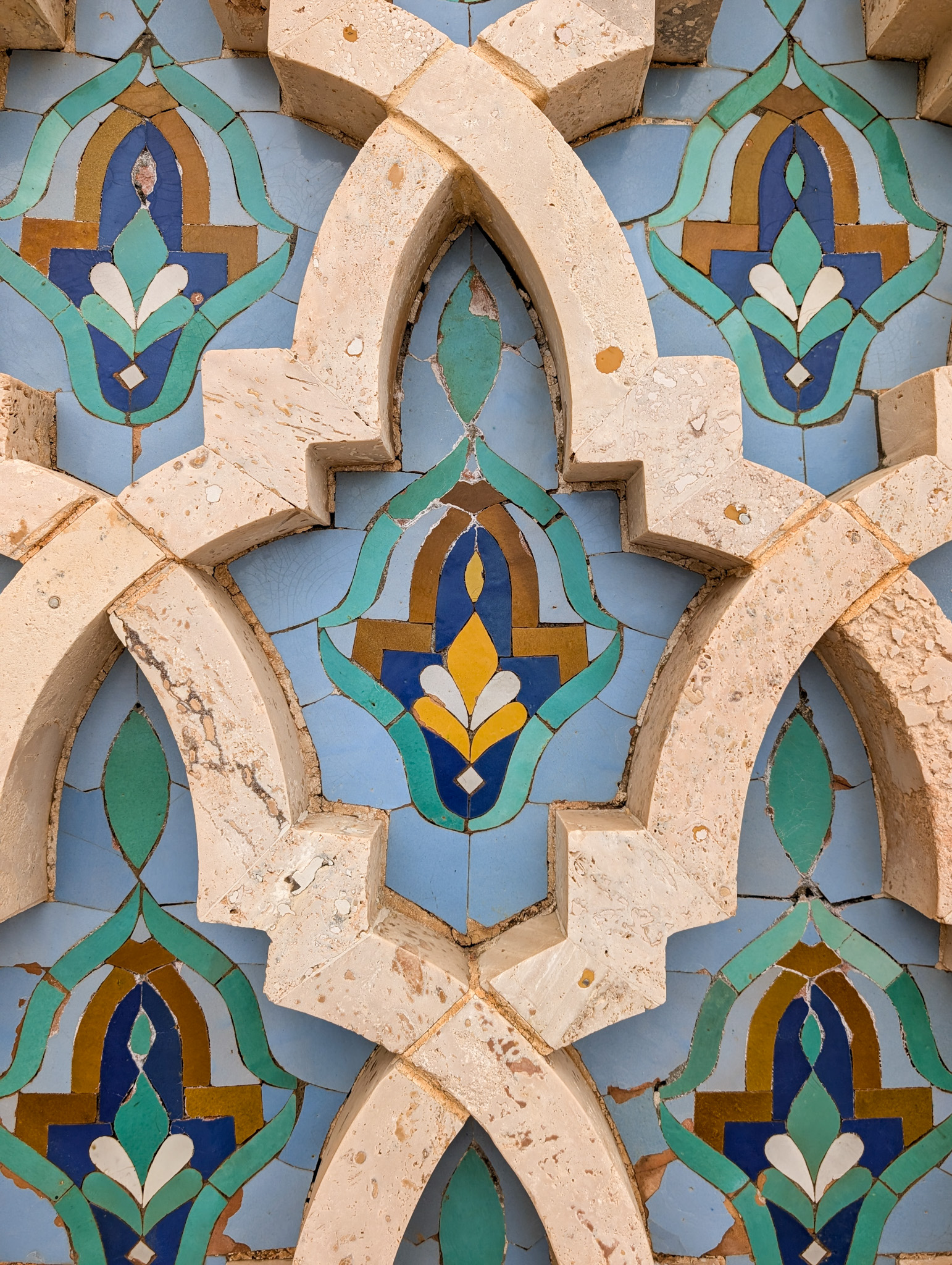 Colorful tiles in Morocco