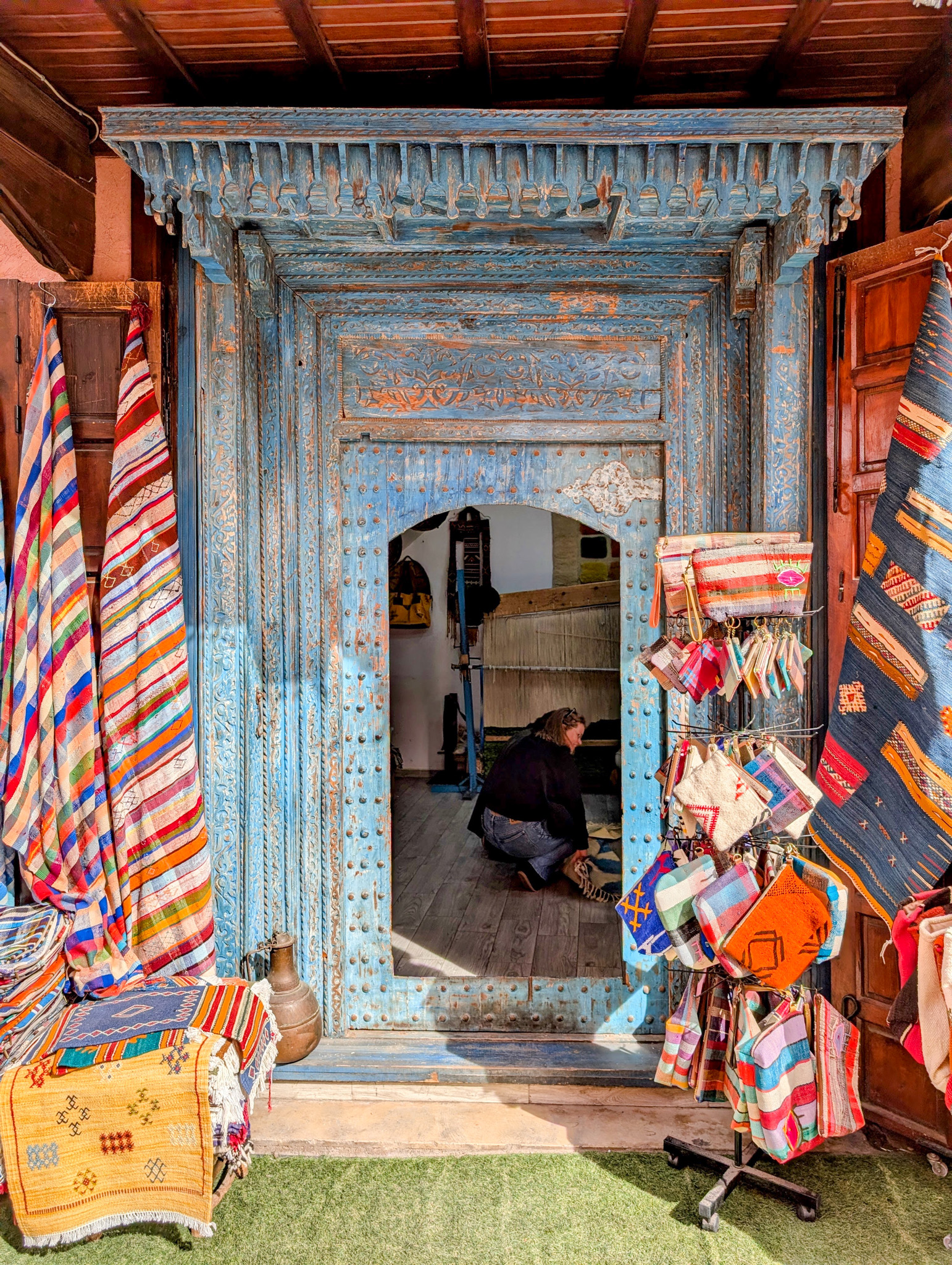 Colorful doorway in Morocco