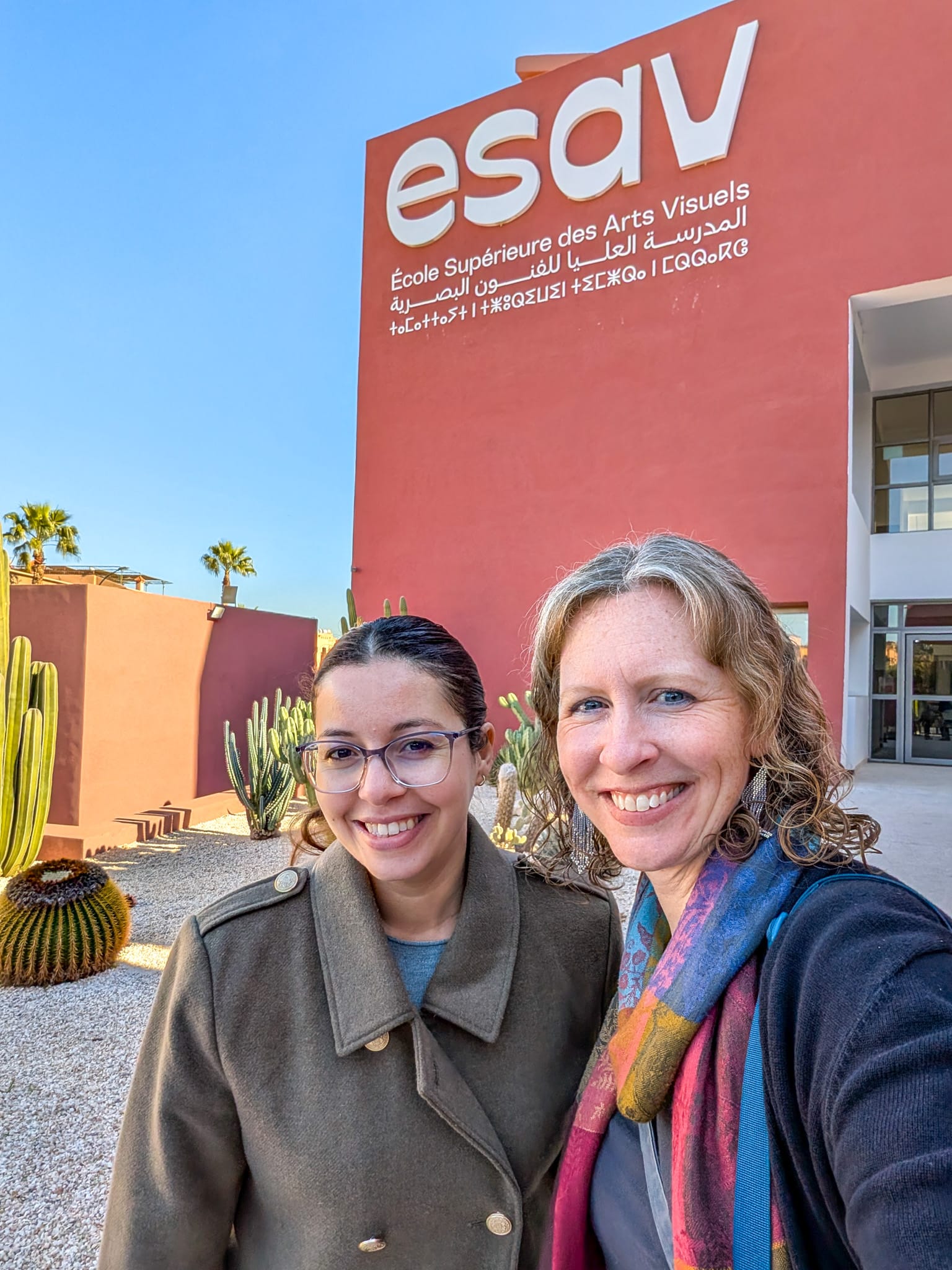 Elisabeth Kvernen and Maha Mouidine at L'ESAV
